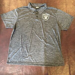 NFL Gray Raiders Polo Shirt. Size XL. Athletic performance shirt.